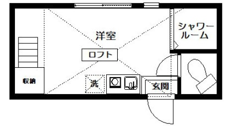 アーバンプレイス早稲田Ⅵの間取り