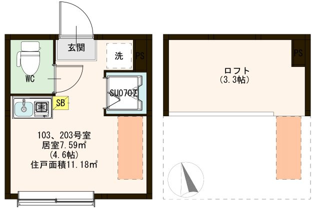 【間取り】 | フェリーチェ大島