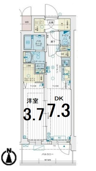【間取り】 | エステムコート名古屋　TWIN　EAST