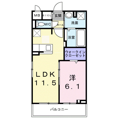 クラリエートⅡの間取り