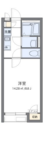 クレイノさんふらわー緑ケ丘の間取り|代表的な間取のため実際の間取とは異なる場合があります