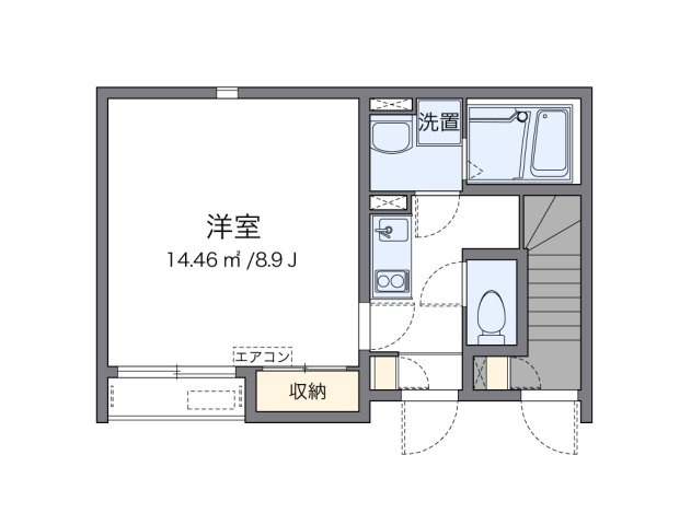 クレイノ向日葵　レジデンスの間取り|代表的な間取のため実際の間取とは異なる場合があります