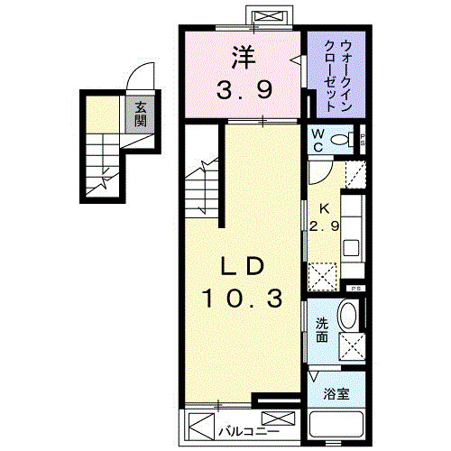 ベラ　カーサ　Ｋの間取り