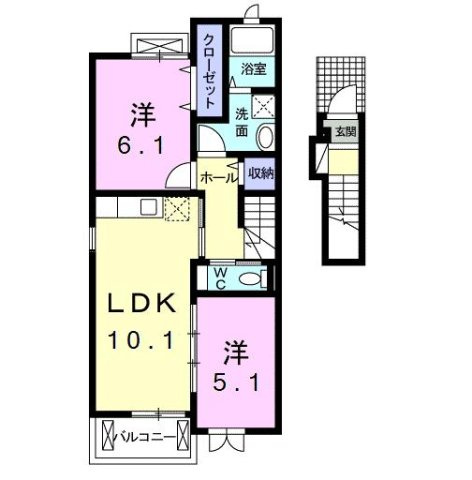 ラ　リヴィエールの間取り
