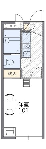 レオパレスメルベーユの間取り|代表的な間取のため実際の間取とは異なる場合があります