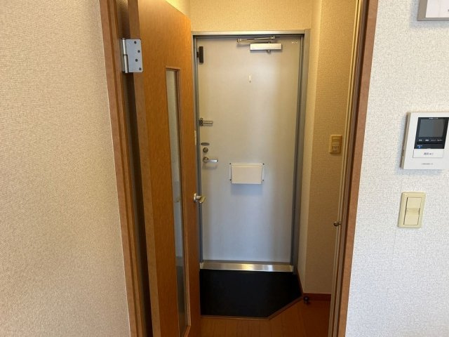 レオパレスコスモスカイの玄関