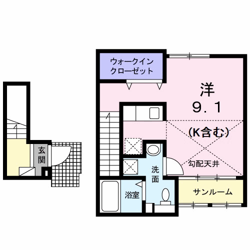 ポプラの間取り