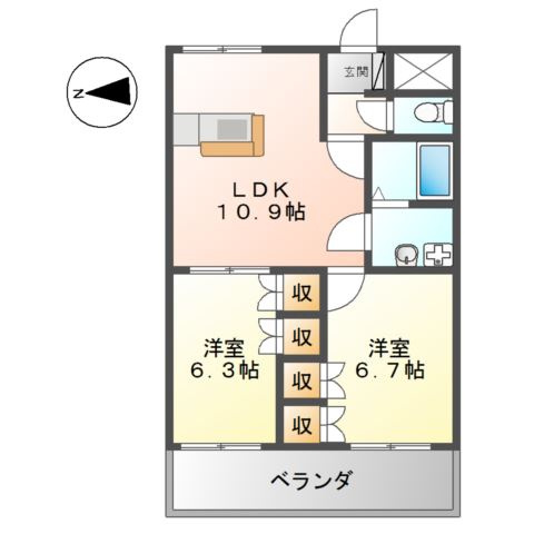 ガーデンプレイスの間取り