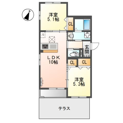 フリージアの間取り