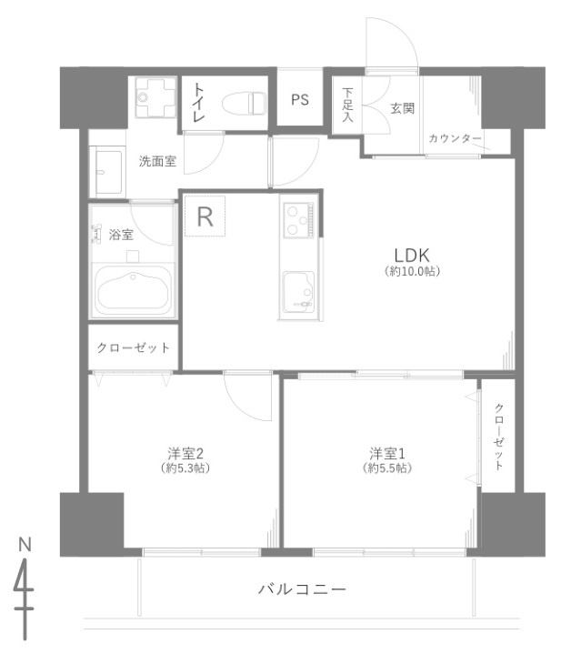 コスモ東池袋の間取り
