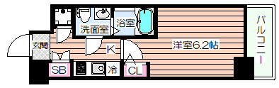 【間取り】 | アドバンス西梅田ラシュレ