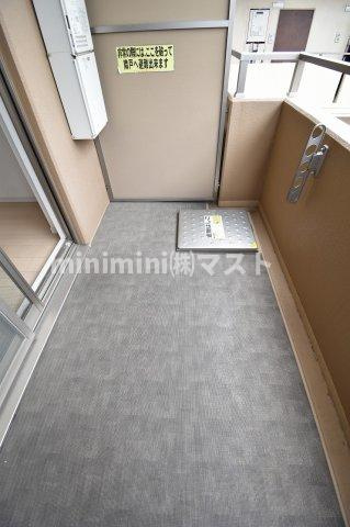 アドバンス上町台Ⅱクレイドルのバルコニー