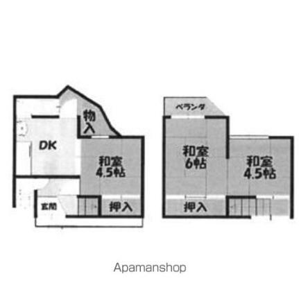 寝屋川市楠根南町テラスの区画図