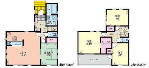 野田市山崎　令和元年築　中古戸建の間取り