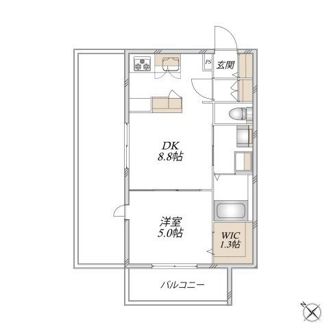 ｃｏｔｔｏｎ　ｔｏｗｎ　横濱の間取り