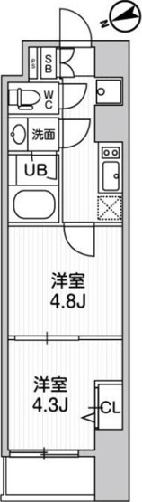 【間取り】 | ＴＡＳＵＫＩ　ＲＩＣＨＥＳＳＥ　ＫＡＭＡＴＡ | 間取り図