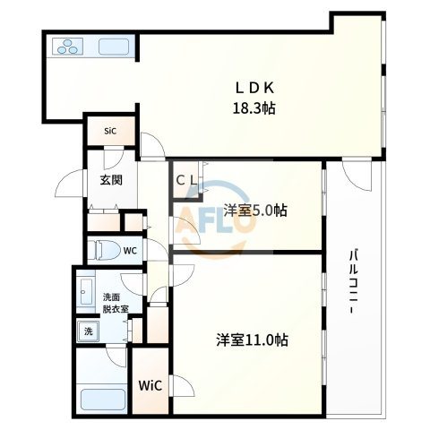 クラッシィタワー淀屋橋の間取り|クラッシィタワー淀屋橋　間取り