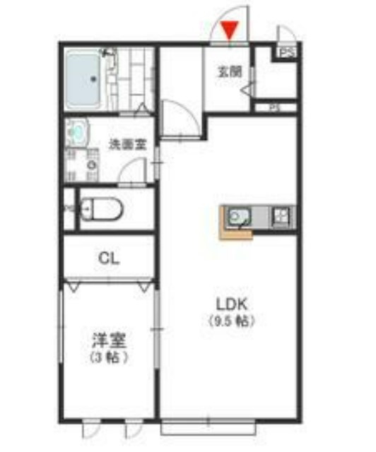 アルカディア楠根の間取り