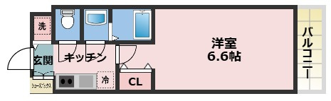 S-RESIDENCE上新庄beatの間取り