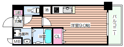 【間取り】 | プロシード梅田西アヴァンセ