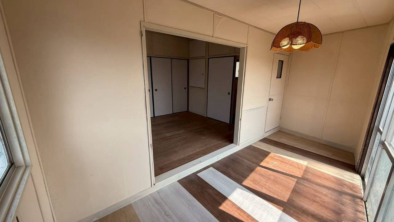 西山町戸建アパートの玄関|シンプルで使いやすい玄関です