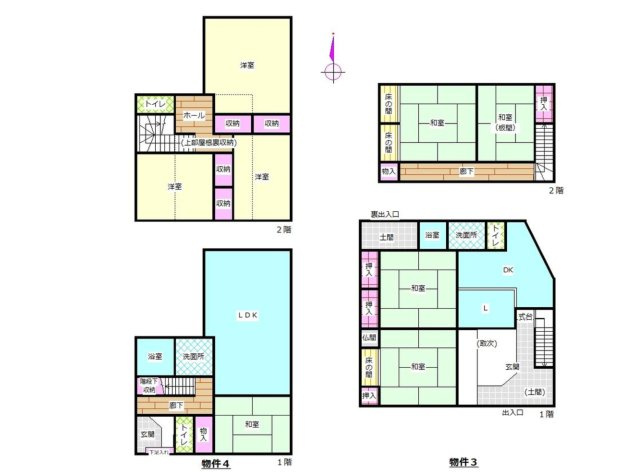 兵庫県南あわじ市　戸建投資物件の間取り