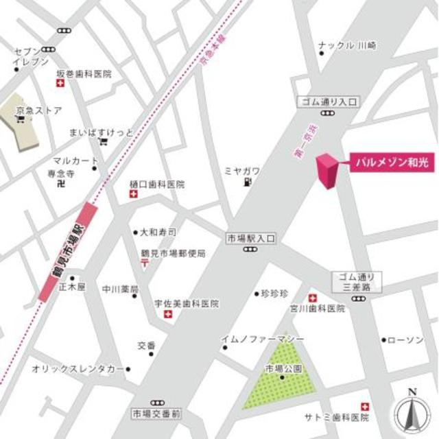 パルメゾン和光の地図
