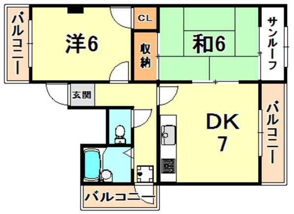 フラット灘南