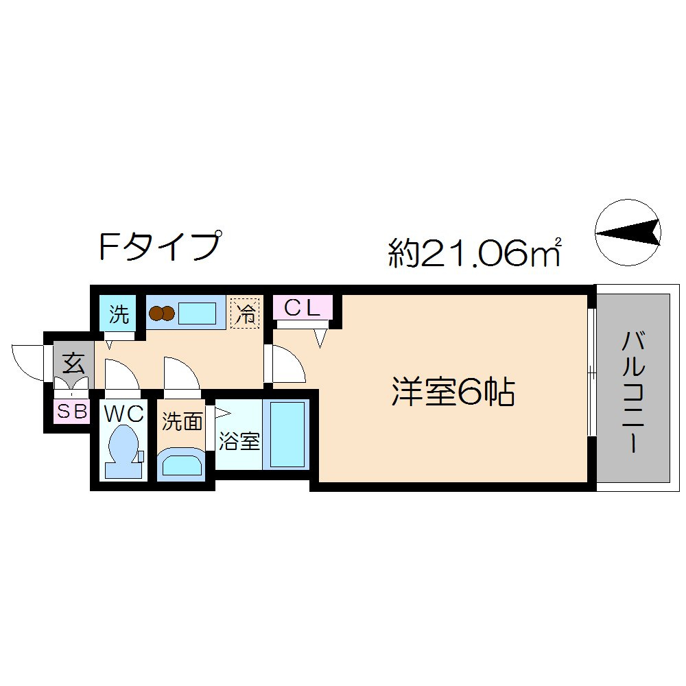プレサンス梅田東アルファの間取り|プレサンス梅田東アルファ　開放感のある間取り