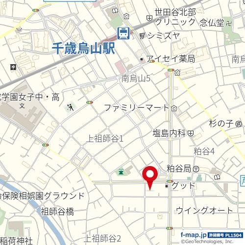 ソルナクレイシア上祖師谷１の地図