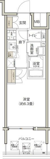 【間取り】 | クレストコート靱公園