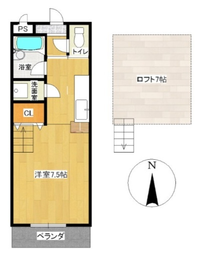 シャント国分の間取り