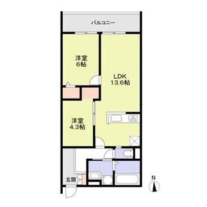 【間取り】 | フォレストメゾンオリーブ南巽