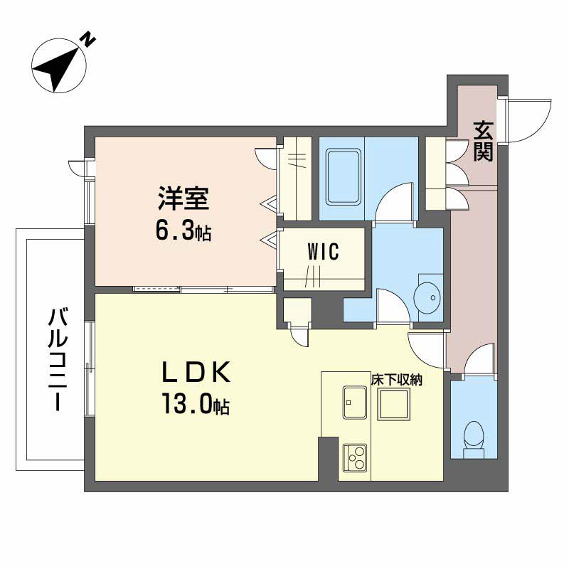 アズール庚午北の間取り