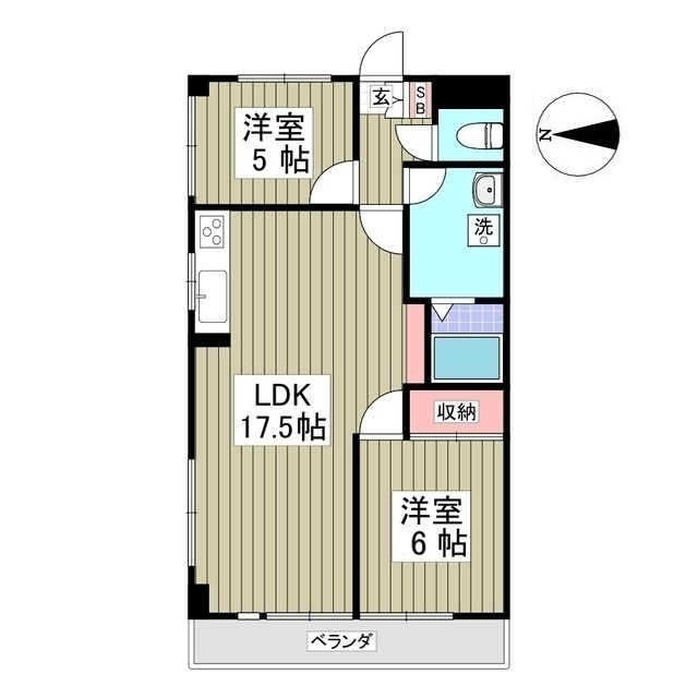 リブレス坂戸関間の間取り