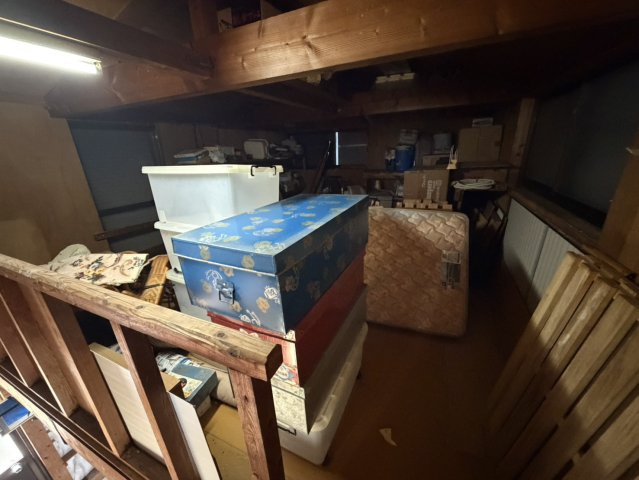 玉名市岱明町　車庫付き！平屋一戸建ての設備|車庫の2階部分になります！趣味のアウトドア用品やタイヤなどの収納も可能です！