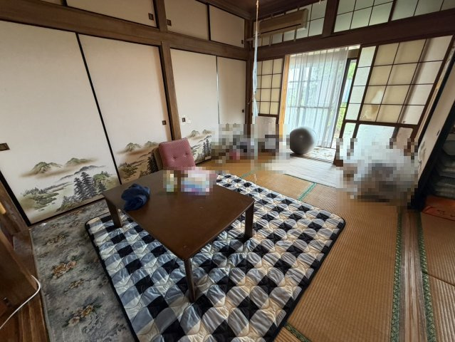玉名市岱明町　車庫付き！平屋一戸建ての居間・リビング