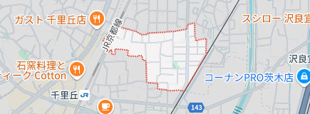 フジパレス茨木南の地図
