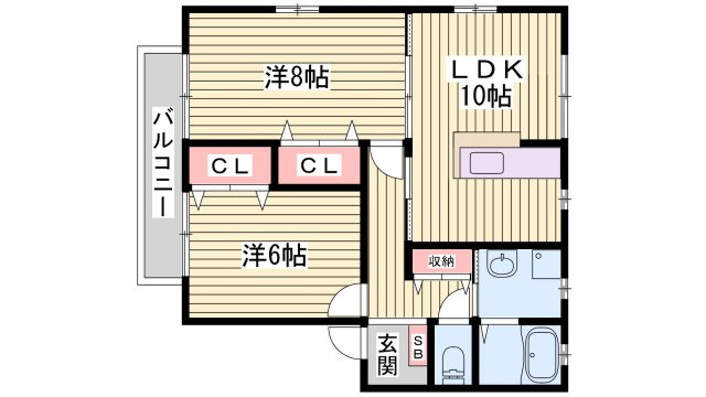 シャーメゾンアナナスの間取り