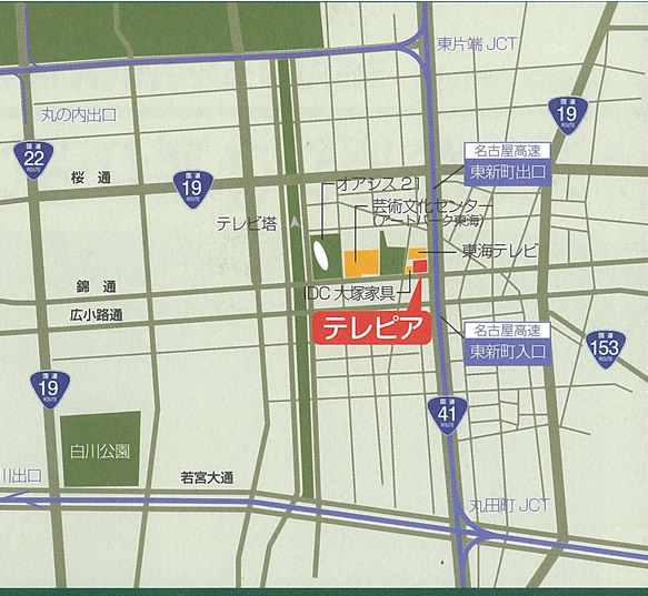 テレピアの地図