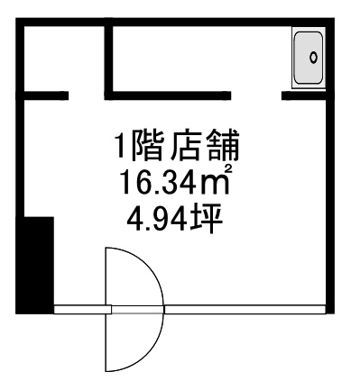 尼崎市潮江１丁目の店舗一部の間取り