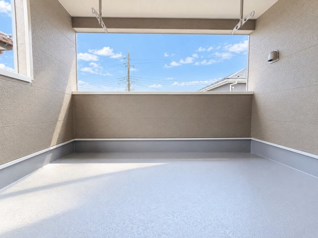 ひたちなか市平磯町　第2　新築戸建て　3号棟のバルコニー|広さや日当たりなど、写真では伝えきれない部分を現地で確認してみませんか？