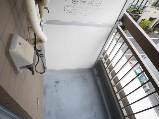 峰マンションのバルコニー