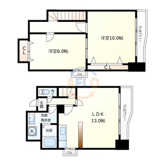 【間取り】 | ラフィーヌ帝塚山 | ラフィーヌ帝塚山　間取り