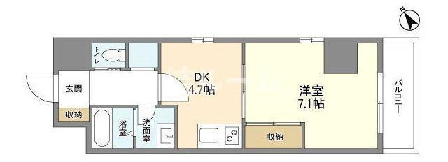板橋区板橋１丁目の賃貸マンションの間取り