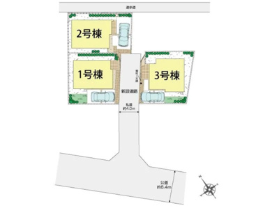 【区画図】 | 【仲介手数料２６０万円ＯＦＦ！】■成城学園駅１５分■制震ダンパー■耐震構造■太陽光発電■ＺＥＨ | 諸費用２６０万円ＯＦＦ！
決算特別キャンペーン！
家計応援サービスの限界に挑戦中！
■太陽光発電
■グッドデザイン賞
■自然豊かな環境
■耐震ダンパー
■耐震等級が最高評価
■ＺＥＨ水準