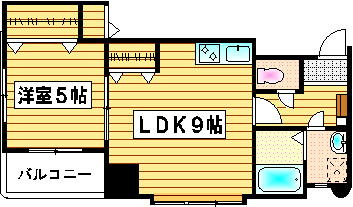ロイヤル神屋の間取り|使いやすい間取りです。