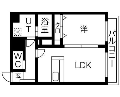 エムティースクエア吉塚駅前の間取り|使いやすい間取りです。