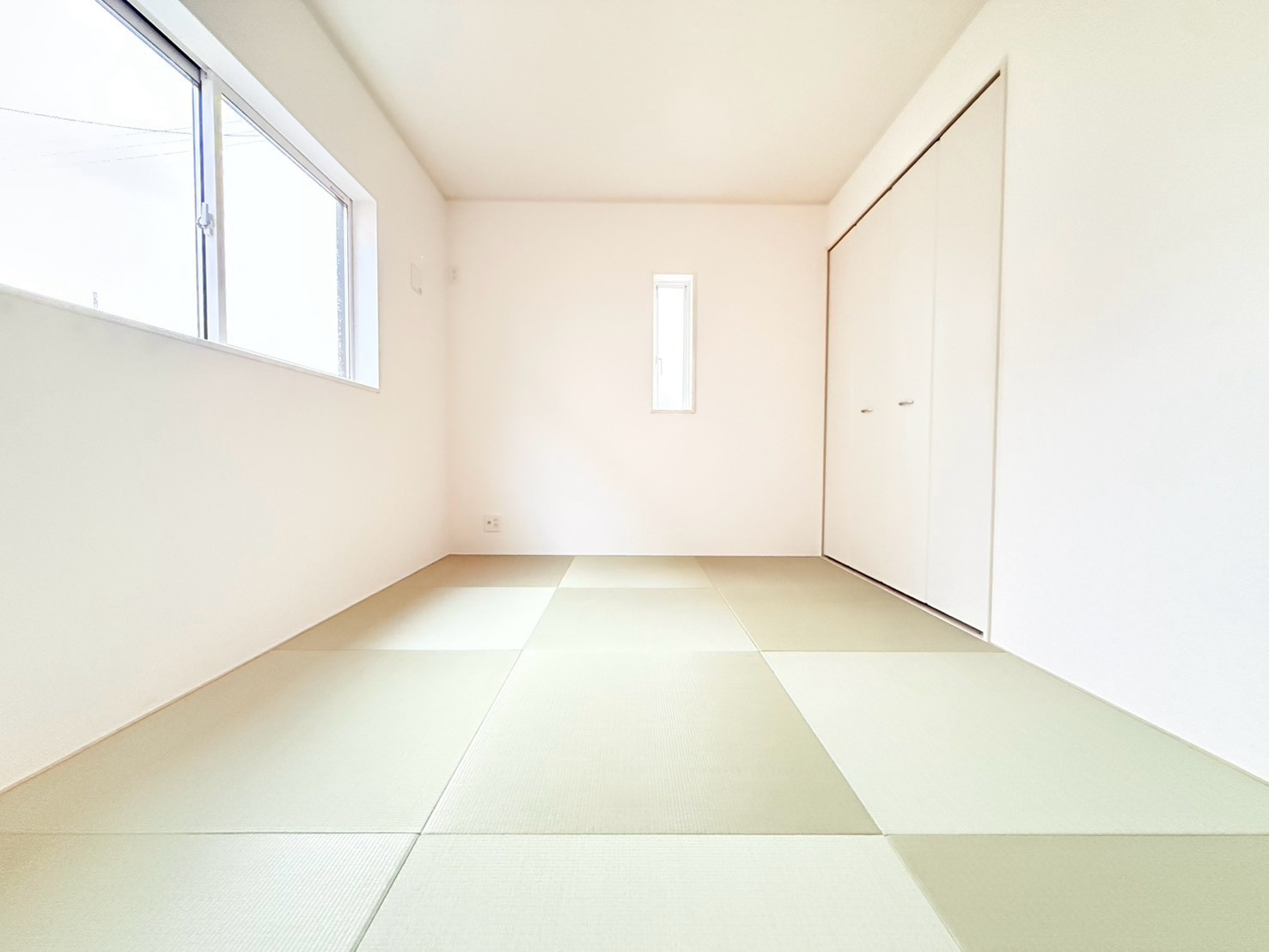 ひたちなか市平磯町　第2　新築戸建て　1号棟の和室|家具や小物を合わせやすいシンプルデザイン♪
広さや日当たりなど、写真では伝えきれない部分を現地で確認してみませんか？
