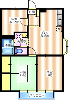 エステートピアハトリの間取り